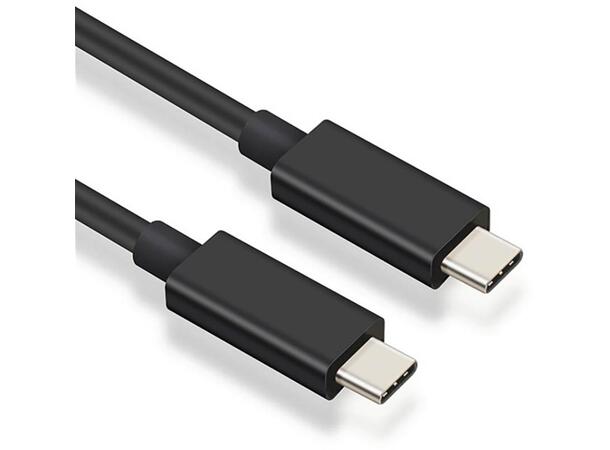 Elivi USB4 C til C Cable 1,5 meter Black| Gen3| 40Gbps/100W| 8K 60Hz