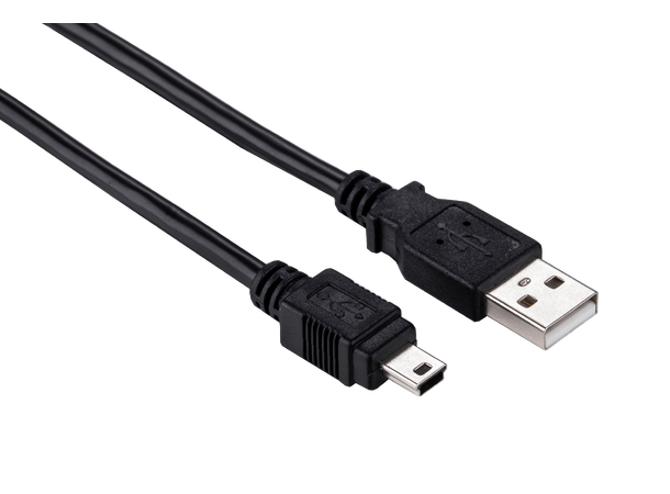 Elivi USB A - Mini B cable 1m 2.0| Black