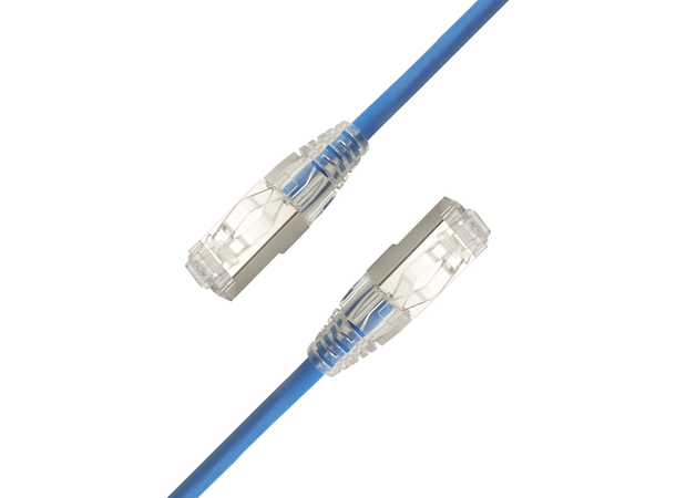 LinkIT F/UTP Slim Cat.6a Blue LSZH | AWG28/1 Solid | Snagless | 4|7mm