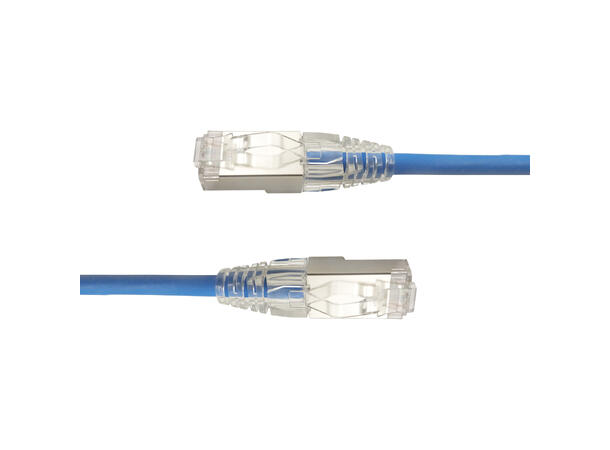 LinkIT F/UTP Slim Cat.6a Blue LSZH | AWG28/1 Solid | Snagless | 4|7mm