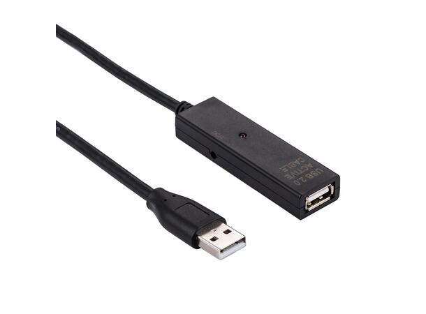 Elivi USB 2.0 A Extension cable 5m Aktive| M/F| 2.0| Black