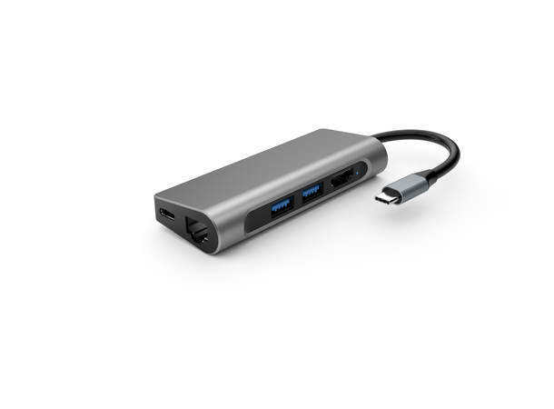 Elivi USB C Docking 7 in 1 MultiPort Adapter HUB| SpaceGrey