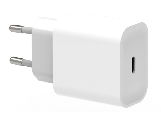 Elivi Wall Charger + USB C-lightning 1m USB C Wall Charger + 1m White Cable
