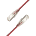 LinkIT F/UTP SlimPatch Cat.6a red 3m AWG 28 | LSZH | Snagless | OD 4.7mm