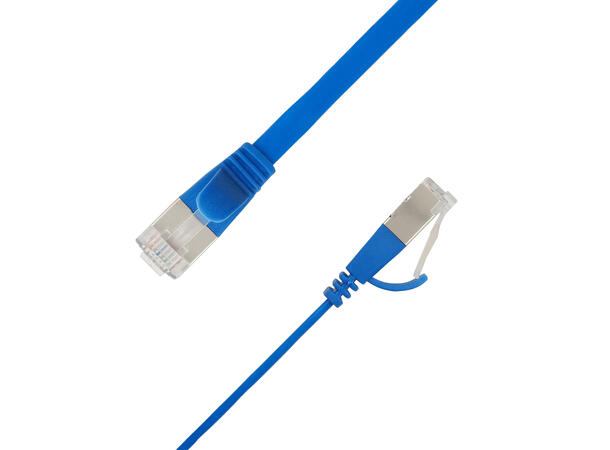 LinkIT U/FTP Cat.6A Flat Blue 0.5m Patch | PVC | 1|85x6mm | 32AWG