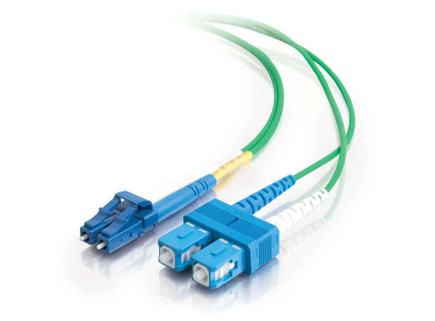 LinkIT fiber patch OS2 LC/SC 5m Duplex | SM | LSZH | Green