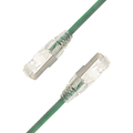 LinkIT F/UTP SlimPatch Cat.6a green 0.2m AWG 28 | LSZH | Snagless | OD 4.7mm