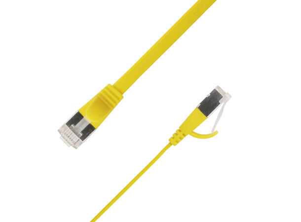 LinkIT U/FTP Cat.6A Flat Yellow 0.5m Patch | PVC | 1|85x6mm | 32AWG