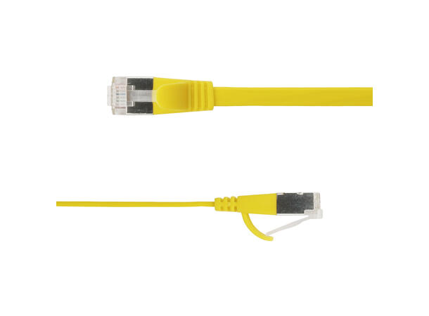 LinkIT U/FTP Cat.6A Flat Yellow 0.5m Patch | PVC | 1|85x6mm | 32AWG