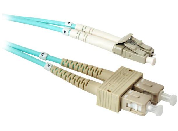 LinkIT fiber patch OM3 LC/SC 0.5m Duplex | MM | LSZH