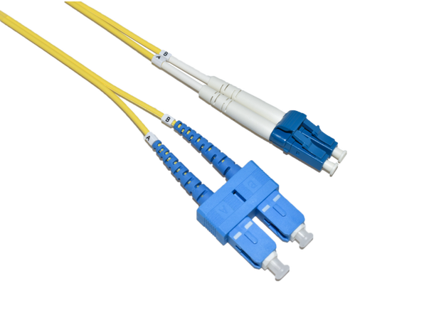LinkIT fiber patch OS2 LC/SC 20m Duplex | SM | LSZH | Yellow
