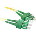 LinkIT fiber patch OS2 SC-APC/SC-APC 10m Duplex | SM | LSZH | Yellow