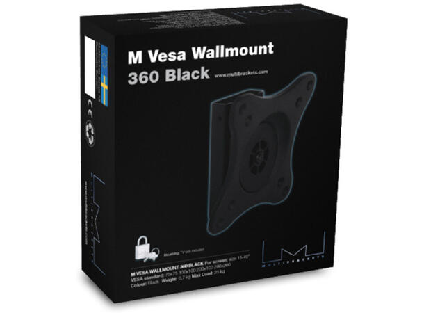 Multibrackets VESA Wallmount 360 Black