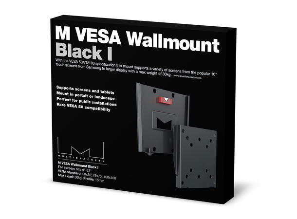 Multibrackets VESA Wallmount I Black 50x 50 75x75 100x100