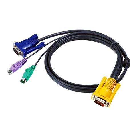Aten KVM Cable type PS/2   3,0m Male, Male, Male - KVM port. 2L-5203P
