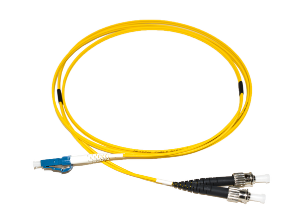 LinkIT fiber patch OS2 LC/ST 3m Duplex | SM | LSZH | Yellow