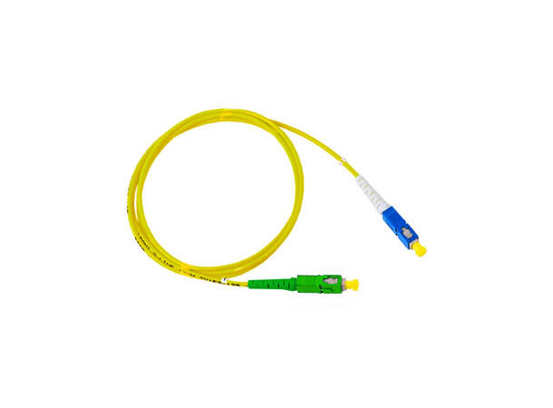 LinkIT fiber patch OS2 SC-APC/SC-UPC 2m Simplex | SM | LSZH | Yellow