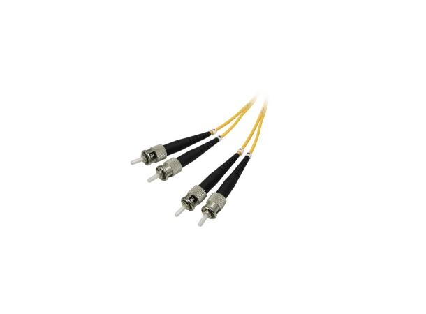 LinkIT fiber patch OS2 ST/ST 0.5m Duplex | SM | LSZH | Yellow
