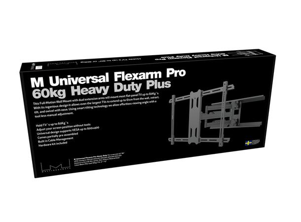Multibrackets Universal Flexarm Pro 60 k g Heavy Duty Black