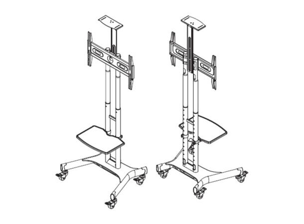 Multibrackets Public Floorstand Basic 15 0 incl shelf & camera holder
