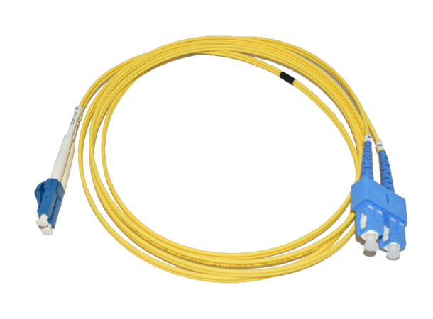 LinkIT fiber patch OS2 LC/SC 40m Duplex | SM | LSZH | Yellow