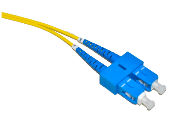 LinkIT fiber patch OS2 SC-APC/SC-UPC 3m Duplex | SM | LSZH | Yellow