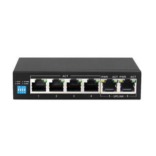 LinkIT PS504GT POE+ Switch 6-Port 4 PoE+ ports| 802.11at| 94W