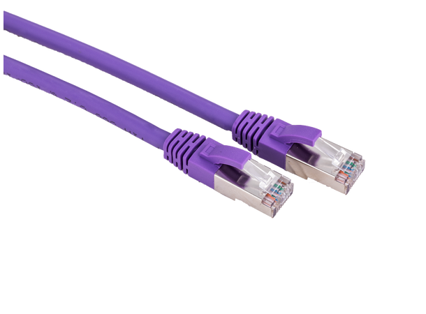 LinkIT S/FTP Patch Cat.6a Purple 20m AWG 26/7 | LSZH | Snagless