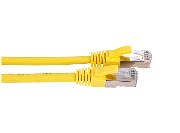 LinkIT S/FTP Patch Cat.6a gul  0,5m AWG 26/7 | LSZH | Snagless