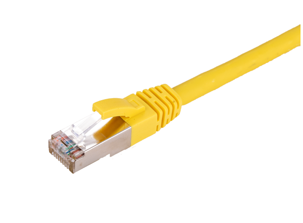LinkIT S/FTP Patch Cat.6a Yellow 1m AWG 26/7 | LSZH | Snagless