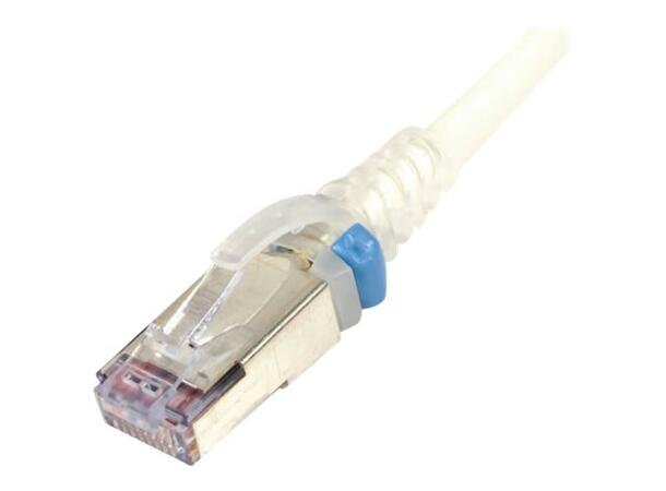 Siemon Patch Cable Cat.6A S/FTP White 3M Clear Boot| LSZH