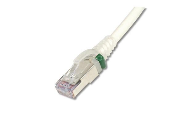 Siemon Patch Cable Cat.6A S/FTP White 3M Clear Boot| LSZH