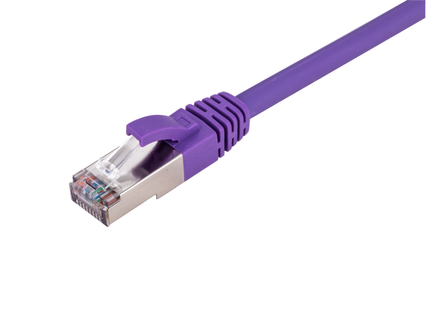 LinkIT S/FTP Patch Cat.6a Purple 0.5m AWG 26/7 | LSZH | Snagless