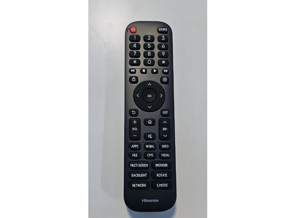 Hisense Remote For GM DM Serie Display