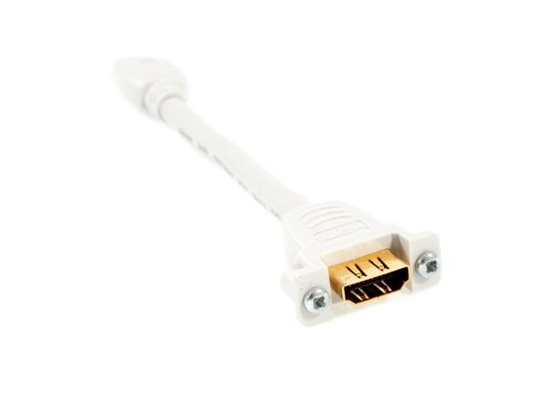 LinkIT Panel HDMI 1.4 2K@60 15 cm F/F cable with screw party at one end