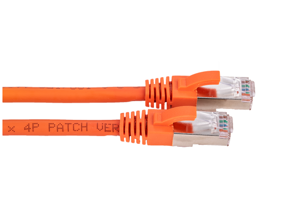 LinkIT S/FTP Patch Cat.6a Orange 0.3m AWG 26/7 | LSZH | Snagless