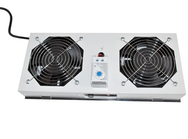 Lande 19" fan x2 for IP55 Wall rack For SAFEbox | w/thermostat | 230VAC